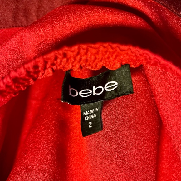 Bebe Red Halter Romper - Picture 4 of 7